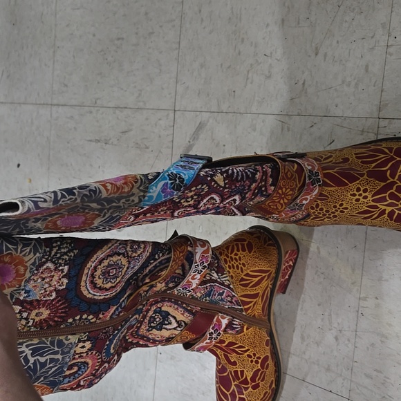 111SKIN Multicolor Patterned Heeled Boots - Picture 2 of 3